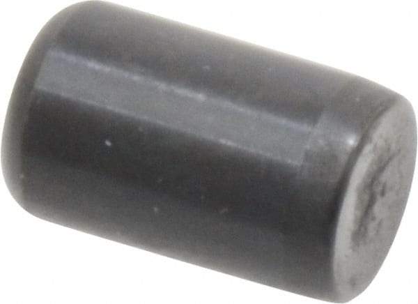 Holo-Krome - 5/16" Diam x 1/2" Pin Length Grade 8 Alloy Steel Standard Dowel Pin - Black Luster Finish, C 47-58 & C 60 (Surface) Hardness, 1 Beveled & 1 Rounded End - All Tool & Supply