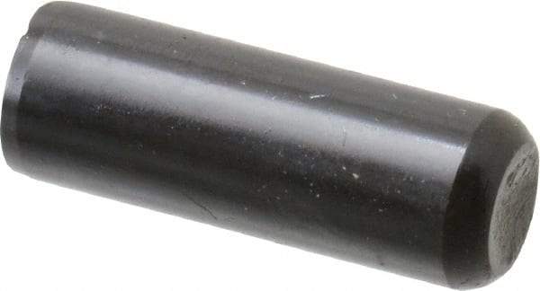 Holo-Krome - 5/16" Diam x 7/8" Pin Length Grade 8 Alloy Steel Standard Dowel Pin - Black Luster Finish, C 47-58 & C 60 (Surface) Hardness, 1 Beveled & 1 Rounded End - All Tool & Supply