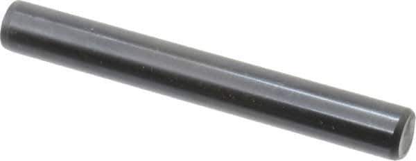 Holo-Krome - 3/8" Diam x 3" Pin Length Grade 8 Alloy Steel Standard Dowel Pin - Black Luster Finish, C 47-58 & C 60 (Surface) Hardness, 1 Beveled & 1 Rounded End - All Tool & Supply