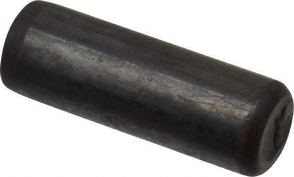 Holo-Krome - 7/16" Diam x 1-1/4" Pin Length Grade 8 Alloy Steel Standard Dowel Pin - Black Luster Finish, C 47-58 & C 60 (Surface) Hardness, 1 Beveled & 1 Rounded End - All Tool & Supply