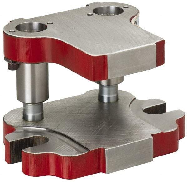 Anchor Danly - 5" Guide Post Length, 1-1/2" Die Holder Thickness, 8-5/8" Radius, Back Post Steel Die Set - 11-1/4" Overall Width x 6-5/16" Overall Depth - All Tool & Supply