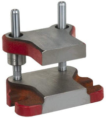 Anchor Danly - 5" Guide Post Length, 15/16" Die Holder Thickness, 6-3/4" Radius, Kick Press Semi Steel Die Set - 7-3/4" Overall Width x 5-5/16" Overall Depth - All Tool & Supply