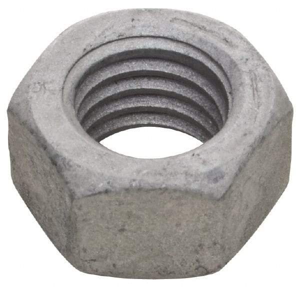 Armor Coat - 3/8-24 UNF Steel Right Hand Hex Nut - 9/16" Across Flats, 21/64" High, Armor Coat Finish - All Tool & Supply