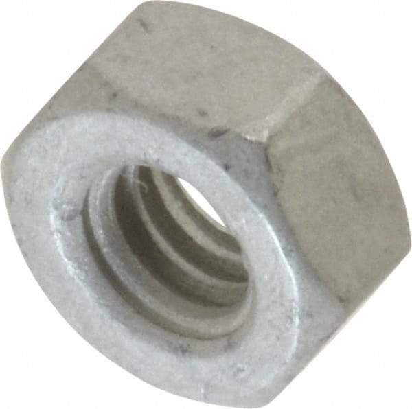 Armor Coat - 1/4-20 UNC Steel Right Hand Hex Nut - 7/16" Across Flats, 7/32" High, Armor Coat Finish - All Tool & Supply