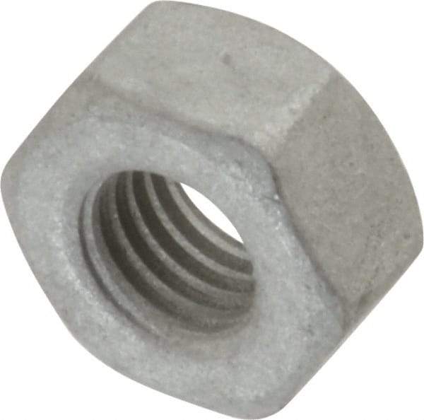 Armor Coat - 1/4-28 UNF Steel Right Hand Hex Nut - 7/16" Across Flats, 7/32" High, Armor Coat Finish - All Tool & Supply