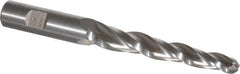 Made in USA - 2° Taper Angle per Side, 3/8" Small End Diam, 3-1/4" LOC, High Speed Steel 3 Flute Tapered Ball End Mill - 5-1/2" OAL, 5/8" Shank Diam - All Tool & Supply