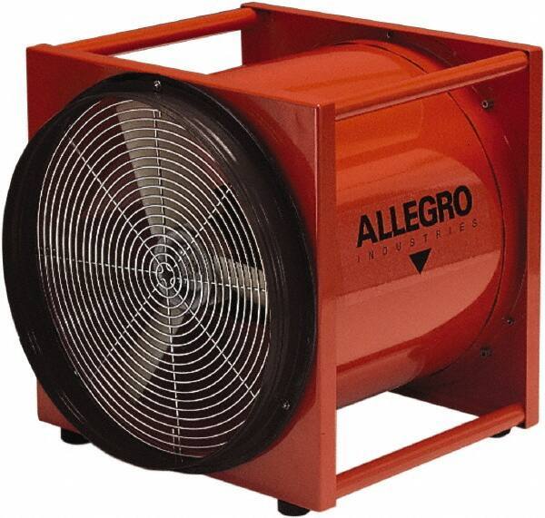 Allegro - 16" Inlet, Electric AC Axial Blower - 0.5 hp, 2,900 CFM (Free Air), Explosion Proof, 230 Max Voltage Rating - All Tool & Supply