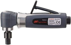 Ingersoll-Rand - 1/4" Collet, Angle Handle, Straight Air Die Grinder - 14,000 RPM, Rear Exhaust, 30 CFM, 0.33 hp, 620 kPa, 1/4 NPT - All Tool & Supply