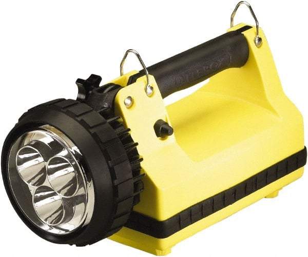 Streamlight - White LED Bulb, 540 Lumens, Spotlight/Lantern Flashlight - Yellow Plastic Body, 1 6V Battery Included - All Tool & Supply