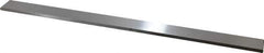 Starrett - 18" Long x 1-1/4" Wide x 1/4" Thick, AISI Type O1, Tool Steel Oil-Hardening Flat Stock - + 1/4" Long Tolerance, - 0 - 0.005" Wide Tolerance, +/- 0.001" Thick Tolerance - All Tool & Supply