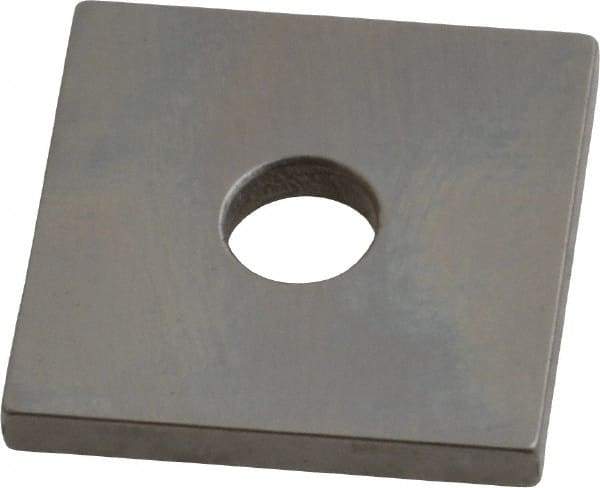 Mitutoyo - 0.115" Square Steel Gage Block - Accuracy Grade 0, Includes Certificate of Inspection - All Tool & Supply