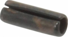 Made in USA - 1/16" Diam x 3/16" Long Slotted Spring Pin - Grade 1070-1090 Alloy Steel, Black Oxide Finish - All Tool & Supply