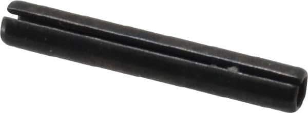 Made in USA - 1/16" Diam x 7/16" Long Slotted Spring Pin - Grade 1070-1090 Alloy Steel, Black Oxide Finish - All Tool & Supply