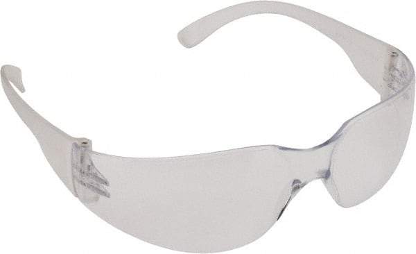 Radians - Clear Lenses, Frameless Safety Glasses - Anti-Fog, Scratch Resistant, Size S, Wrap Around - All Tool & Supply