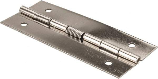 Value Collection - 3-1/2" Long x 1-1/2" Wide x 0.04" Thick, Closing Spring Hinge - Stainless Steel - All Tool & Supply