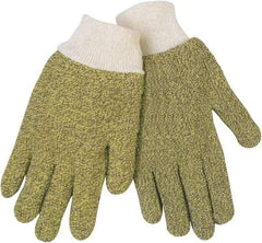 MCR Safety - Size L (9), ANSI Cut Lvl 2, Cotton/Kevlar Cut Resistant Gloves - 10" Long, Knit Wrist, Brown, Paired - All Tool & Supply