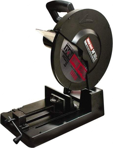 M.K. MORSE - 14" Blade Diam, 1" Arbor Hole, Miter Chop & Cutoff Saw - 1,300 RPM, 120 Volts - All Tool & Supply