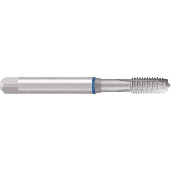 Emuge - M5x0.80 Metric Coarse, 3 Flutes, Plug Chamfer, Nitride Finish, Cobalt, Spiral Point STI Tap - All Tool & Supply