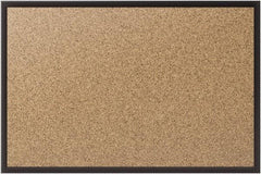 Quartet - 36" Wide x 24" High Open Cork Bulletin Board - Natural (Color) - All Tool & Supply