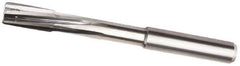 Kennametal - 9mm Carbide-Tipped 6 Flute Chucking Reamer - Helical Flute, 10mm Straight Shank, 20mm Flute Length, 103mm OAL - All Tool & Supply