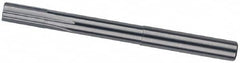 Chucking Reamer: 0.2756″ Dia, 3.5827″ OAL, 0.6299″ Flute Length, Straight Shank, Solid Carbide 4 Flute, RH