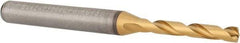 Kennametal - 3.5mm 140° Solid Carbide Jobber Drill - Multilayer TiAlN Finish, Right Hand Cut, Spiral Flute, Straight Shank, 66mm OAL, Standard Point - All Tool & Supply