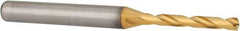 Kennametal - 3.2mm 140° Solid Carbide Jobber Drill - Multilayer TiAlN Finish, Right Hand Cut, Spiral Flute, Straight Shank, 66mm OAL, Standard Point - All Tool & Supply