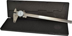 Value Collection - 0" to 12" Range, 0.001" Graduation, 0.1" per Revolution, Dial Caliper - White Face - All Tool & Supply