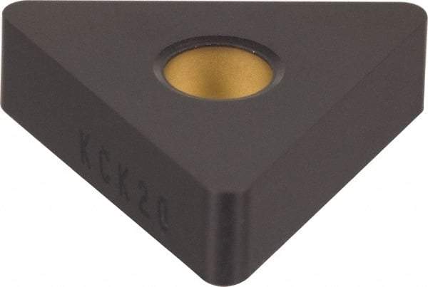 Kennametal - TNMA332 Grade KCK20 Carbide Turning Insert - TiCN/Al2O3 Finish, 60° Triangle, 3/8" Inscr Circle, 3/16" Thick, 1/32" Corner Radius - All Tool & Supply