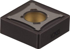 Kennametal - SNMG432 RP Grade KCP25 Carbide Turning Insert - TiCN/Al2O3 Finish, 90° Square, 1/2" Inscr Circle, 3/16" Thick, 1/32" Corner Radius - All Tool & Supply