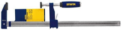 Irwin - 30" Capacity, 3-1/8" Throat Depth Bar Clamp - 1,000 Lb Clamping Pressure, 30" OAL - All Tool & Supply