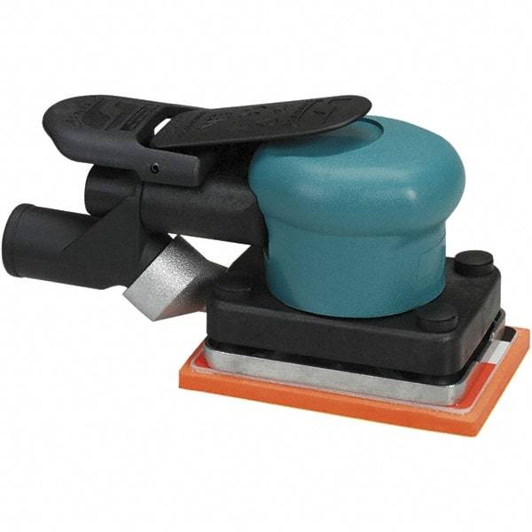 Dynabrade - 10,000 OPM, 13 CFM Air Consumption, Palm Air Orbital Sander - Rectangular Pad, 1/4 NPT Inlet - All Tool & Supply