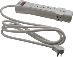 Tripp-Lite - 7 Outlets, 120 Volts, 15 Amps, 7' Cord, Power Outlet Strip - Free Hanging, Keyhole Mount, 5-15P NEMA Configuration, 10.3" Strip, UL1449 3rd Edition - All Tool & Supply