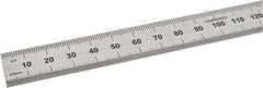 SPI - 450mm Long, 0.5, 1mm Graduation, Flexible Steel Rule - Metric Graduation Style, 3/4" Wide, Silver, Satin Chrome Finish - All Tool & Supply