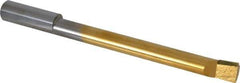 Accupro - 0.49" Min Bore Diam, 4-1/2" Max Bore Depth, 1/2 Shank Diam, Boring Bar - Right Hand Cut, Solid Carbide, TiN Finish - Exact Industrial Supply