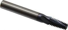 Accupro - NPTF, 0.305" Cutting Diam, 4 Flute, Solid Carbide Helical Flute Thread Mill - Internal Thread, 5/8" LOC, 2-1/2" OAL, 5/16" Shank Diam - All Tool & Supply