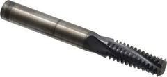 Accupro - M20x2.50 Metric Coarse, 0.4701" Cutting Diam, 4 Flute, Solid Carbide Helical Flute Thread Mill - Internal Thread, 32mm LOC, 100mm OAL, 12mm Shank Diam - All Tool & Supply