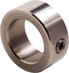 Climax Metal Products - 1/16" Bore, Stainless Steel, Set Screw Shaft Collar - 1/4" Outside Diam, 3/16" Wide - All Tool & Supply