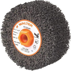 WALTER Surface Technologies - 4-1/2" Diam, Aluminum Oxide Unmounted Flap Wheels - 5/8" Hole, 2" Wide, Nonwoven, Coarse Grade, 3,800 Max RPM - All Tool & Supply