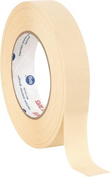 Intertape - 1" Wide x 60 Yd Long White Paper Masking Tape - Series PG21, 7.3 mil Thick, 26 In/Lb Tensile Strength - All Tool & Supply