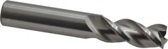 Accupro - 7/16" Diam 3 Flute Solid Carbide 0.02" Corner Radius End Mill - All Tool & Supply