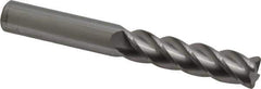 Accupro - 1/2", 4 Flute, Single End, Solid Carbide, 0.06" Corner Radius End Mill - 4" OAL, 40° Helix, Right Hand Flute, 2" LOC, Right Hand Cut - All Tool & Supply