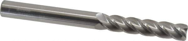 Accupro - 3/8", 4 Flute, Single End, Solid Carbide, 0.02" Corner Radius End Mill - 4" OAL, 40° Helix, Right Hand Flute, 1-3/4" LOC, Right Hand Cut - All Tool & Supply