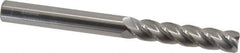 Accupro - 3/8", 4 Flute, Single End, Solid Carbide, 0.02" Corner Radius End Mill - 4" OAL, 40° Helix, Right Hand Flute, 1-3/4" LOC, Right Hand Cut - All Tool & Supply