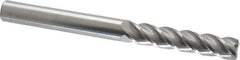 Accupro - 3/8", 4 Flute, Single End, Solid Carbide, 0.03" Corner Radius End Mill - 4" OAL, 40° Helix, Right Hand Flute, 1-3/4" LOC, Right Hand Cut - All Tool & Supply