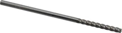 Accupro - 1/8", 4 Flute, Single End, Solid Carbide, 0.045" Corner Radius End Mill - 3" OAL, 40° Helix, Right Hand Flute, 1" LOC, Right Hand Cut - All Tool & Supply