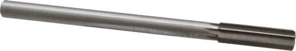 Interstate - 0.665" High Speed Steel Chucking Reamer - Straight Flute, 9/16" Straight Shank, 2-1/4" Flute Length, 9" OAL - All Tool & Supply