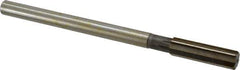 Interstate - 0.666" High Speed Steel Chucking Reamer - Straight Flute, 9/16" Straight Shank, 2-1/4" Flute Length, 9" OAL - All Tool & Supply