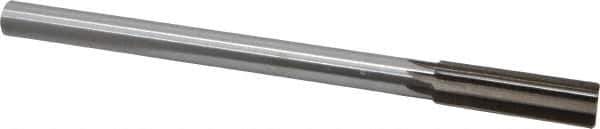 Interstate - 0.693" High Speed Steel Chucking Reamer - Straight Flute, 9/16" Straight Shank, 2-1/4" Flute Length, 9" OAL - All Tool & Supply