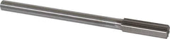 Interstate - 0.709" High Speed Steel Chucking Reamer - Straight Flute, 9/16" Straight Shank, 2-1/4" Flute Length, 9" OAL - All Tool & Supply